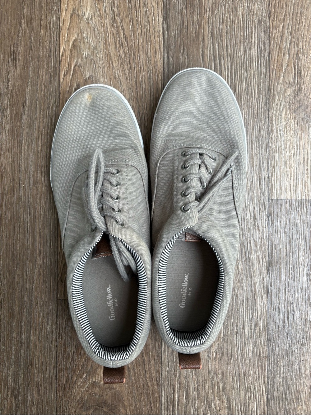 Goodfellow & Co Men’s Canvas Lace-Up Sneakers - Light Taupe